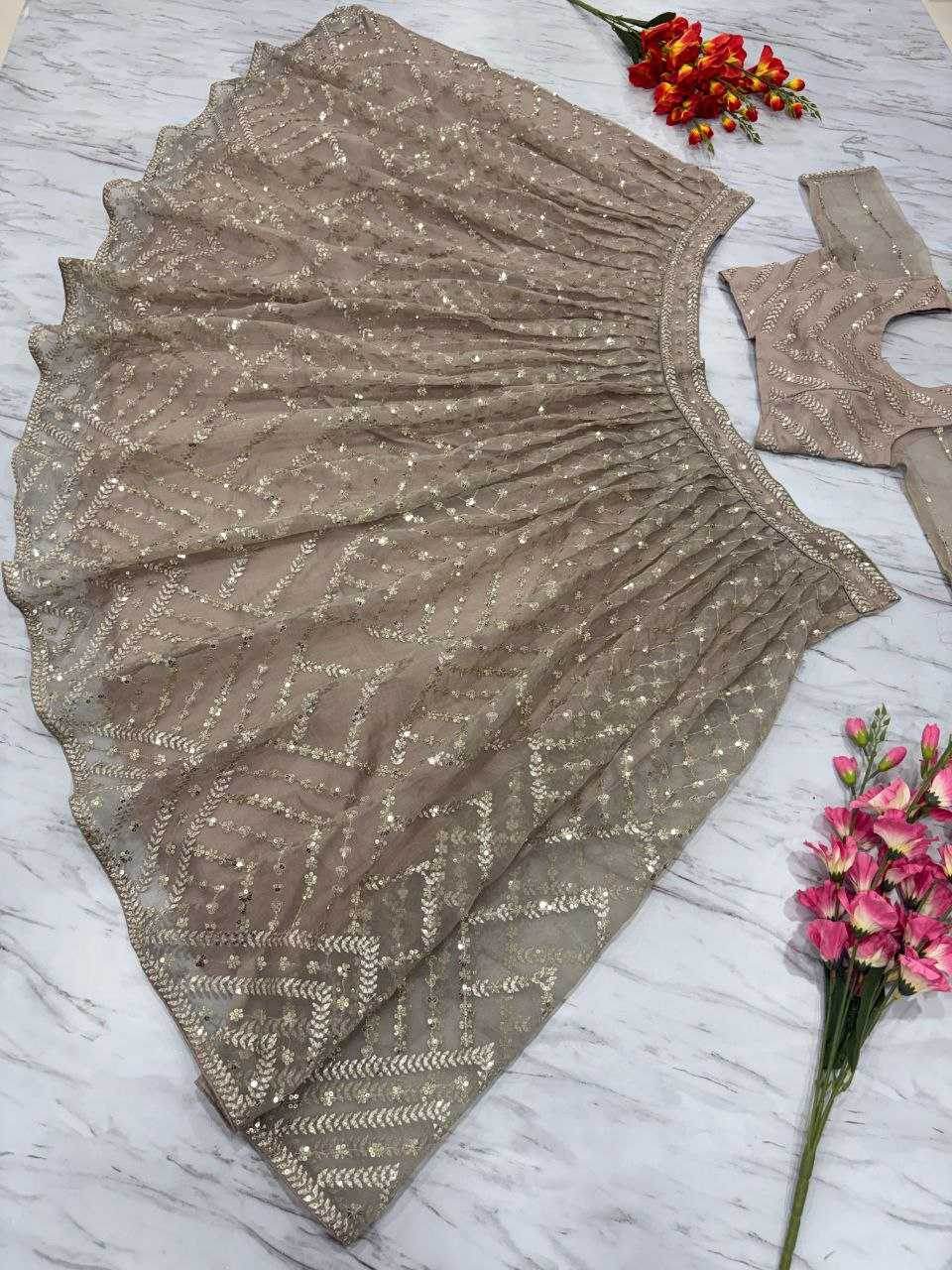 Organza Designer Traditional Wedding Lehenga - MYLUXURY LANE ENTERPRISE