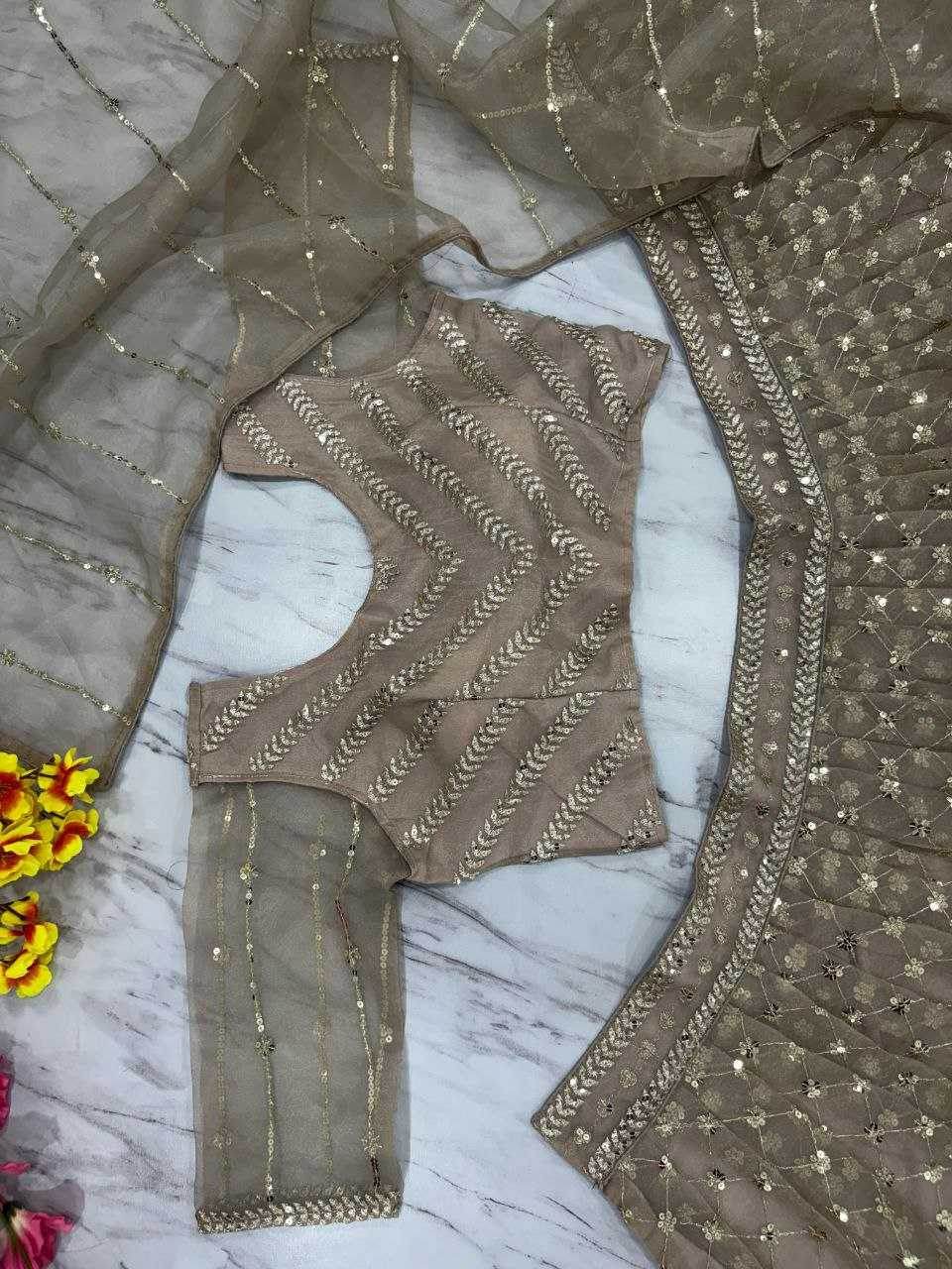 Organza Designer Traditional Wedding Lehenga - MYLUXURY LANE ENTERPRISE