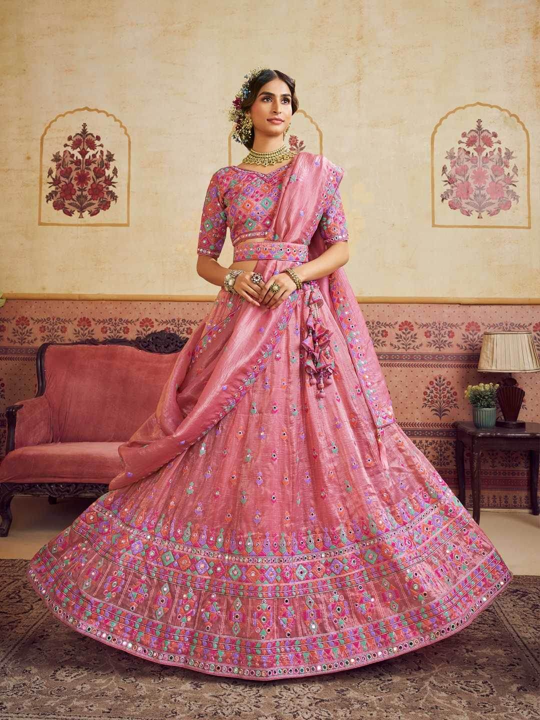 Organza Embroidered Lehenga - MYLUXURY LANE ENTERPRISE