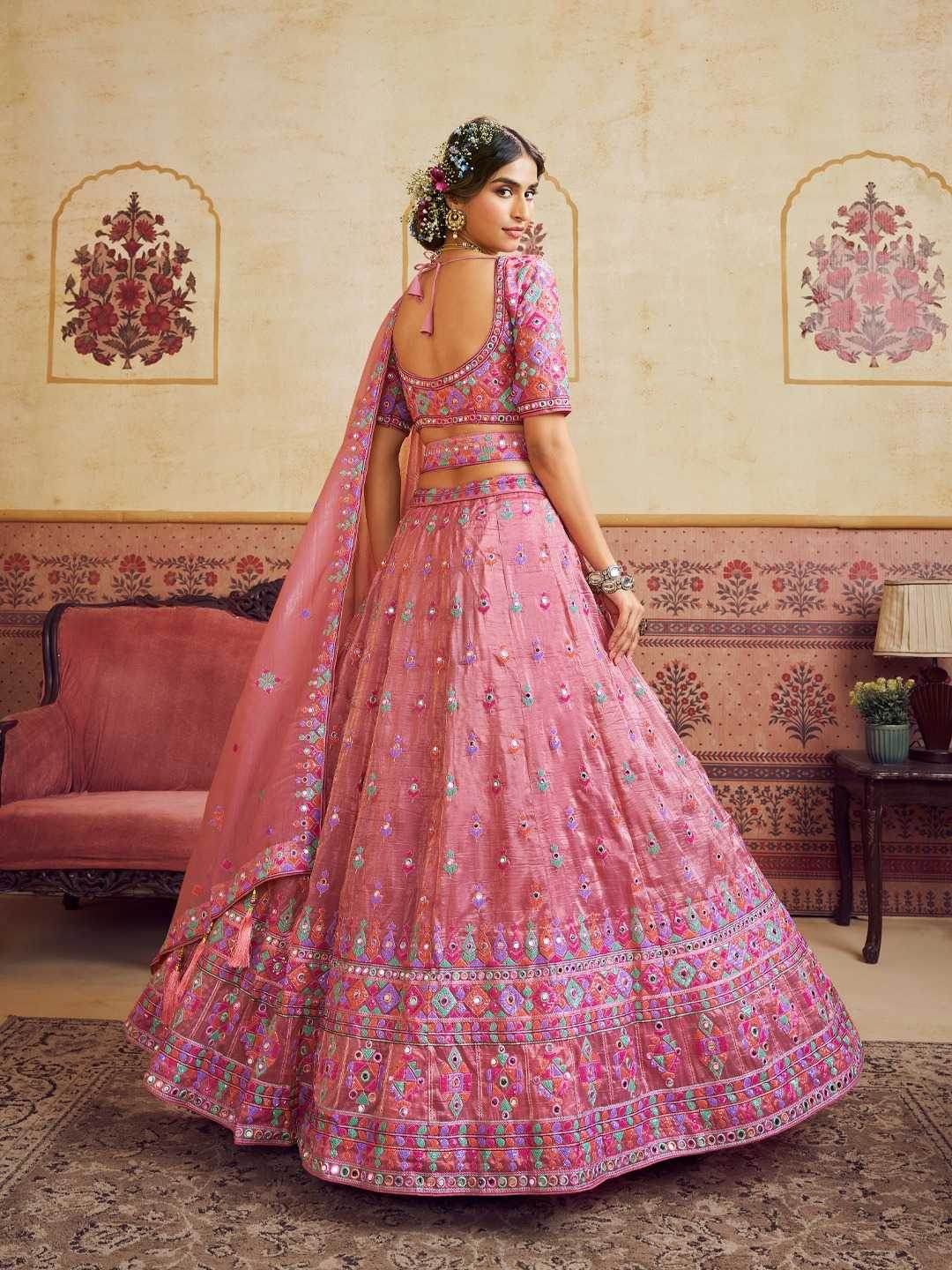 Organza Embroidered Lehenga - MYLUXURY LANE ENTERPRISE