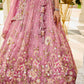 Organza  Embroidered  Lehenga Choli Wedding Outfit