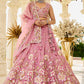 Organza  Embroidered  Lehenga Choli Wedding Outfit