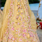 Organza  Embroidered  Lehenga Choli Wedding Outfit