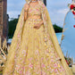 Organza  Embroidered  Lehenga Choli Wedding Outfit
