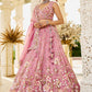 Organza  Embroidered  Lehenga Choli Wedding Outfit