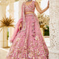 Organza  Embroidered  Lehenga Choli Wedding Outfit