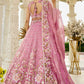 Organza  Embroidered  Lehenga Choli Wedding Outfit