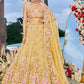 Organza  Embroidered  Lehenga Choli Wedding Outfit