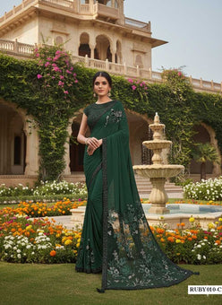 Organza RUBY Embroidered Saree
