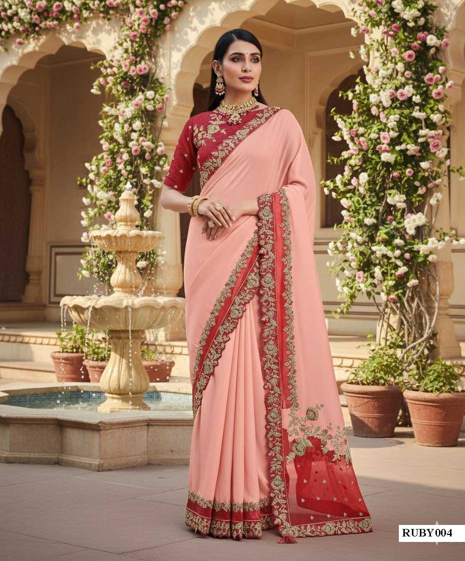 Organza RUBY Embroidered Saree