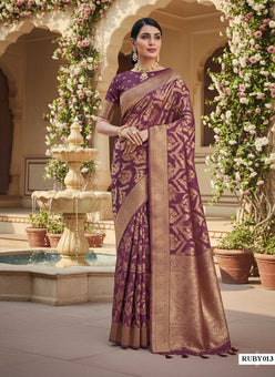 Organza RUBY Embroidered Saree