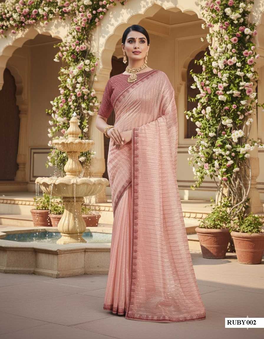 Organza RUBY Embroidered Saree