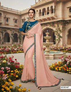 Organza RUBY Embroidered Saree
