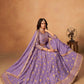 Organza  Embroidered Lehenga With Cancan