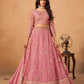 Organza  Embroidered Lehenga With Cancan