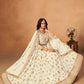 Organza  Embroidered Lehenga With Cancan
