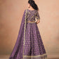 Organza  Embroidered  Sequins Lehenga