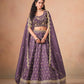 Organza  Embroidered  Sequins Lehenga