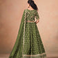 Organza  Embroidered  Sequins Lehenga