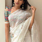 Organza  Sequin Sarees