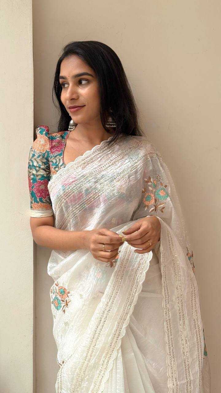 Organza  Sequin Sarees