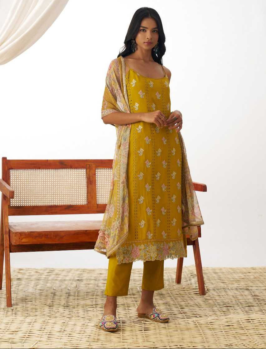 Organza   Ladies  Party wear suit