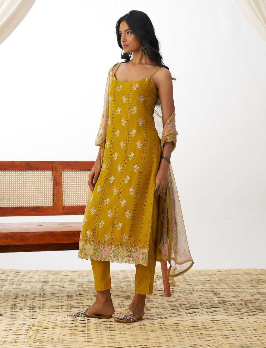 Organza   Ladies  Party wear suit