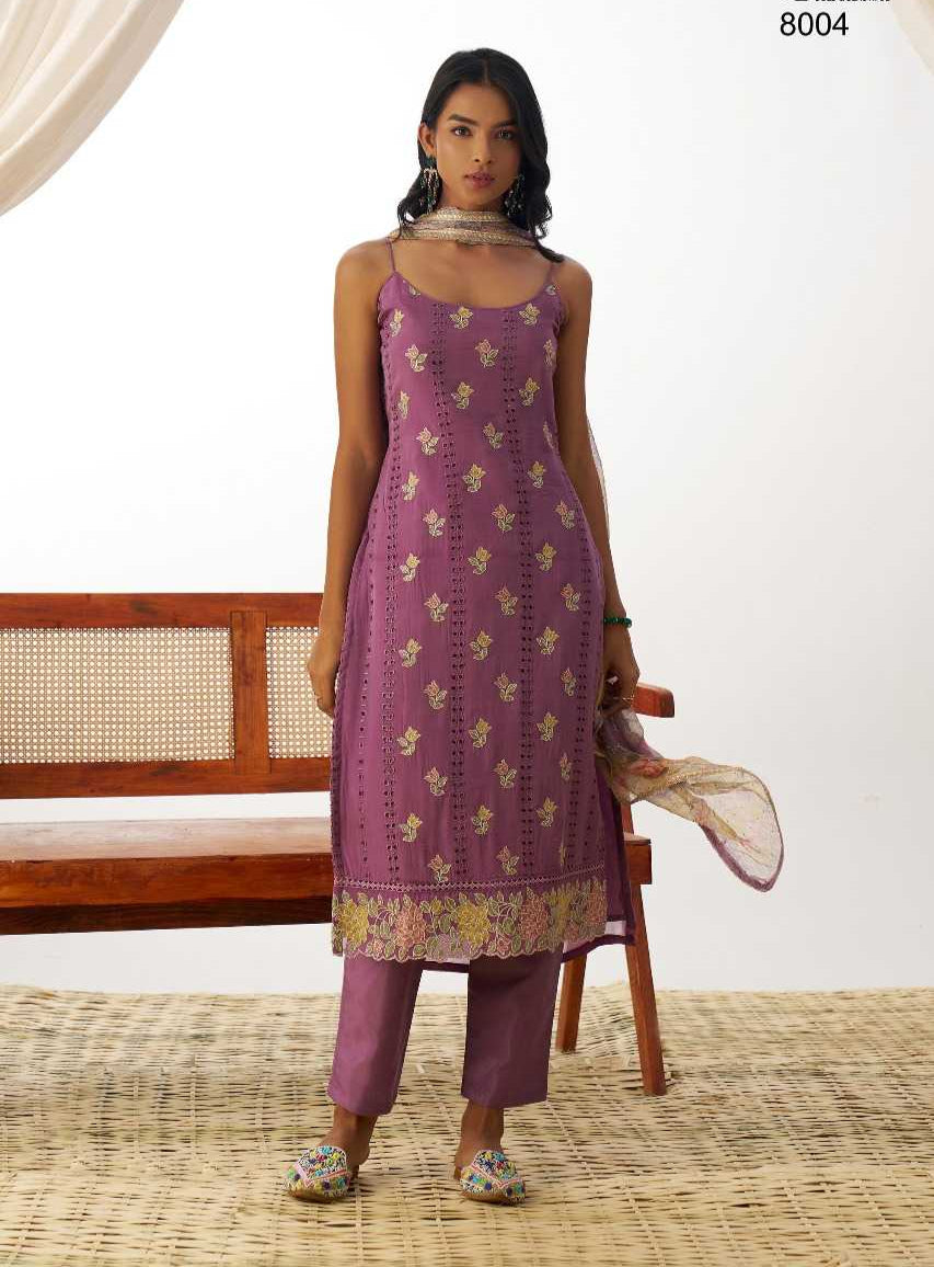 Organza   Ladies  Party wear suit