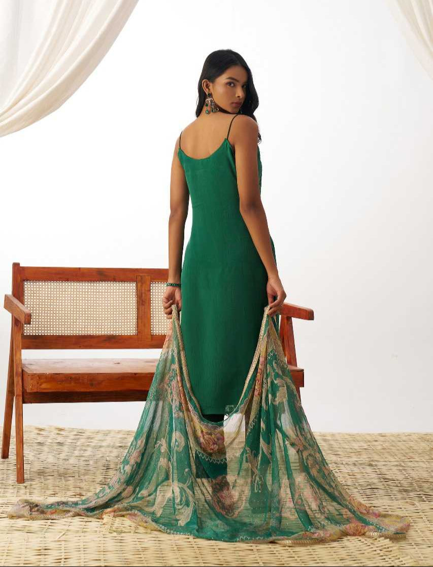 Organza   Ladies  Party wear suit