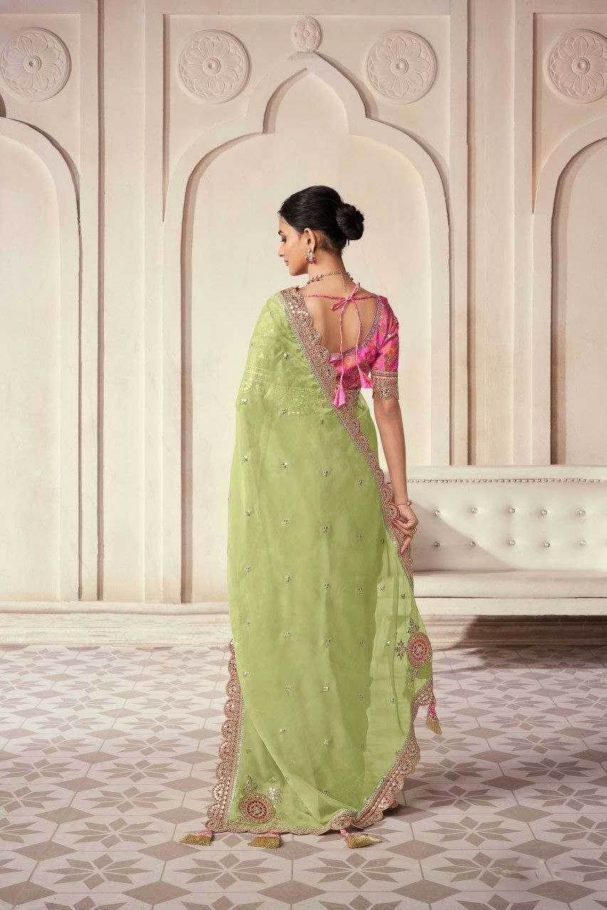 Organza Wear Saree - MYLUXURY LANE ENTERPRISE
