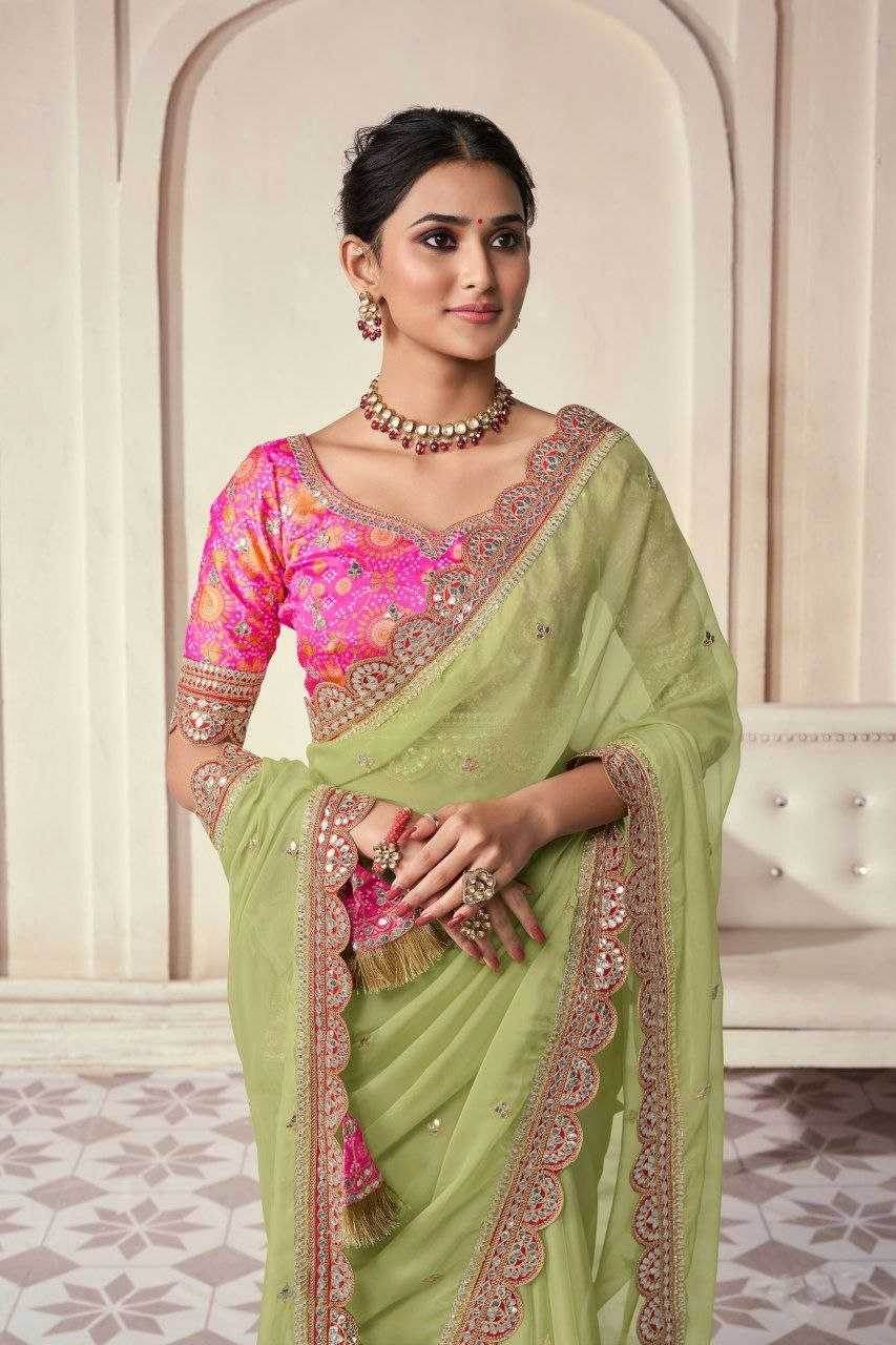 Organza Wear Saree - MYLUXURY LANE ENTERPRISE