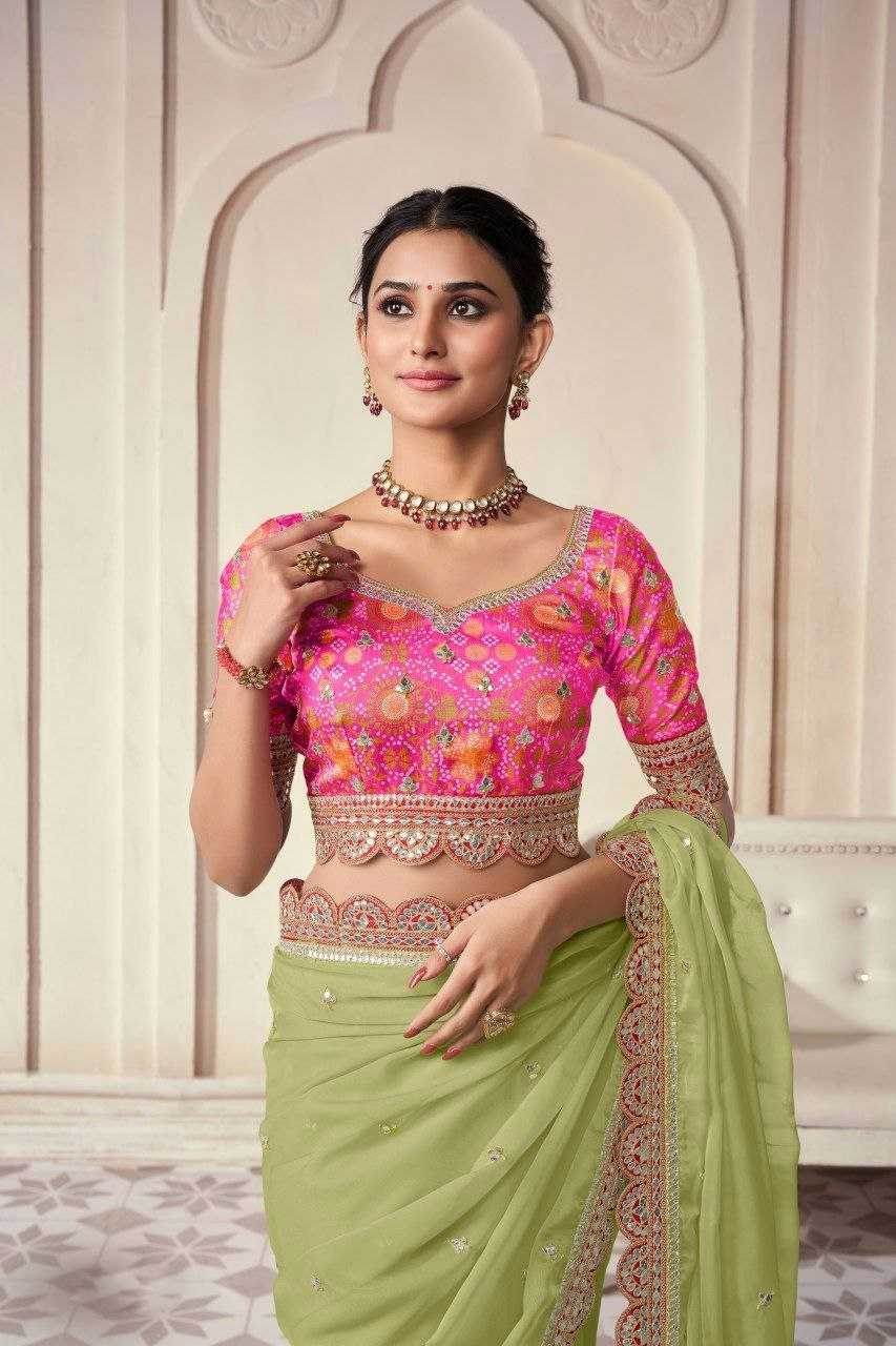 Organza Wear Saree - MYLUXURY LANE ENTERPRISE