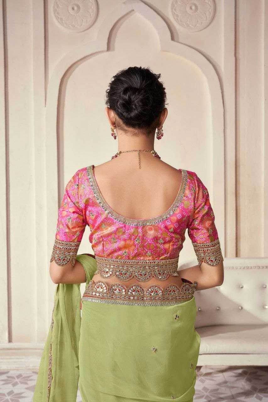 Organza Wear Saree - MYLUXURY LANE ENTERPRISE