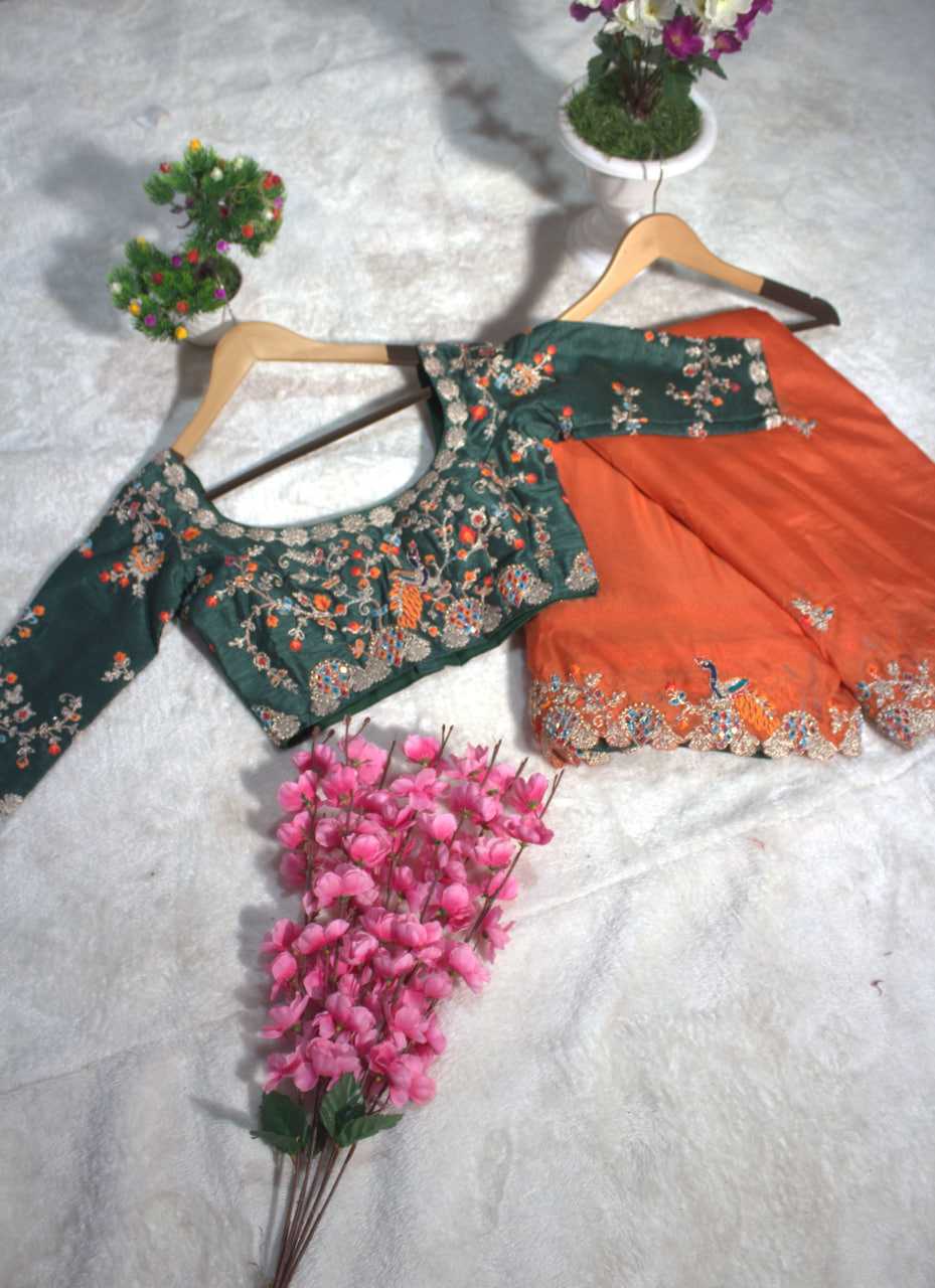 Organza Festive Collections Mirror Work Zari Sarees