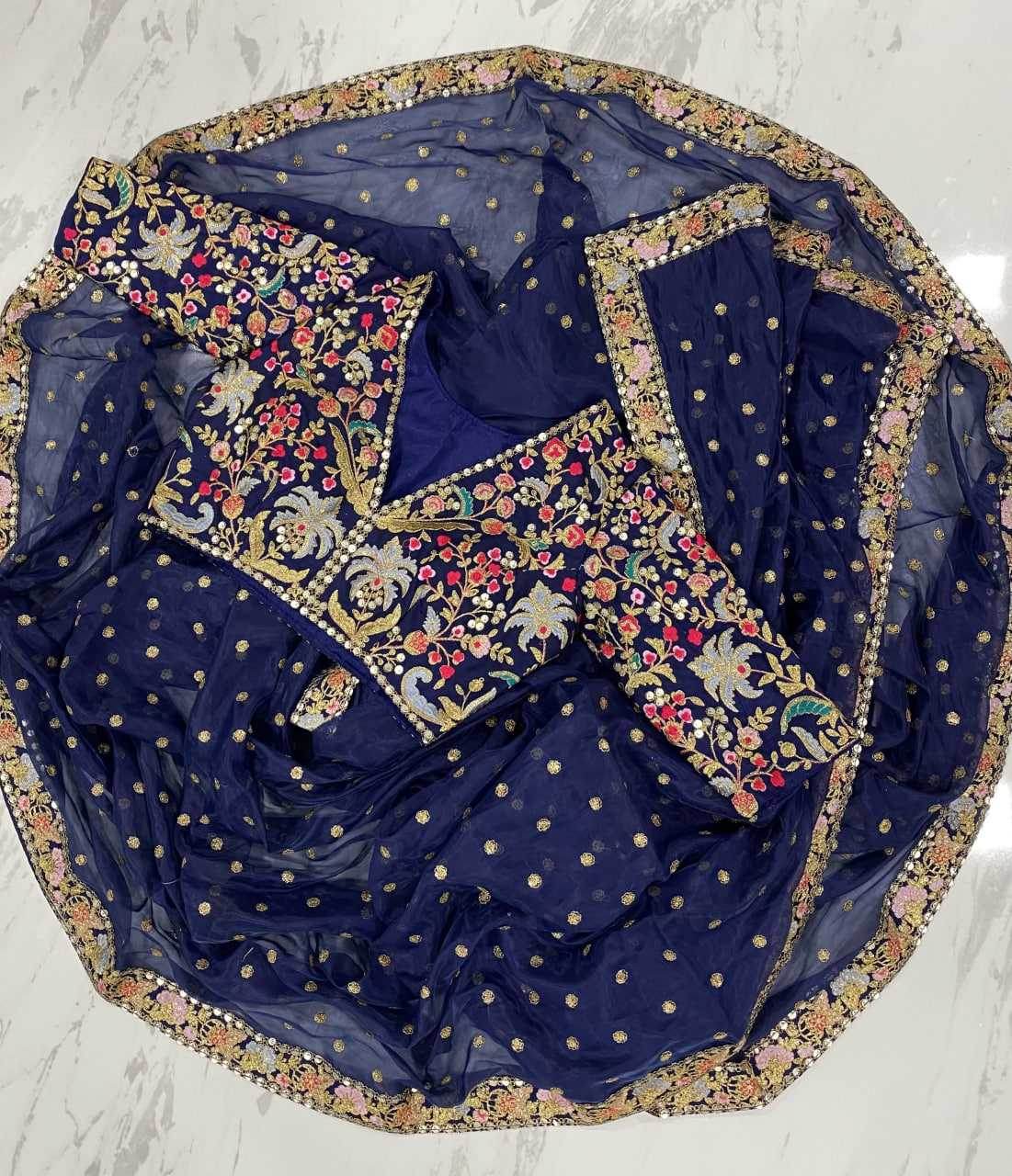 Organza Festive Collections Sequence Sarees Zari Saree - MYLUXURY LANE ENTERPRISE