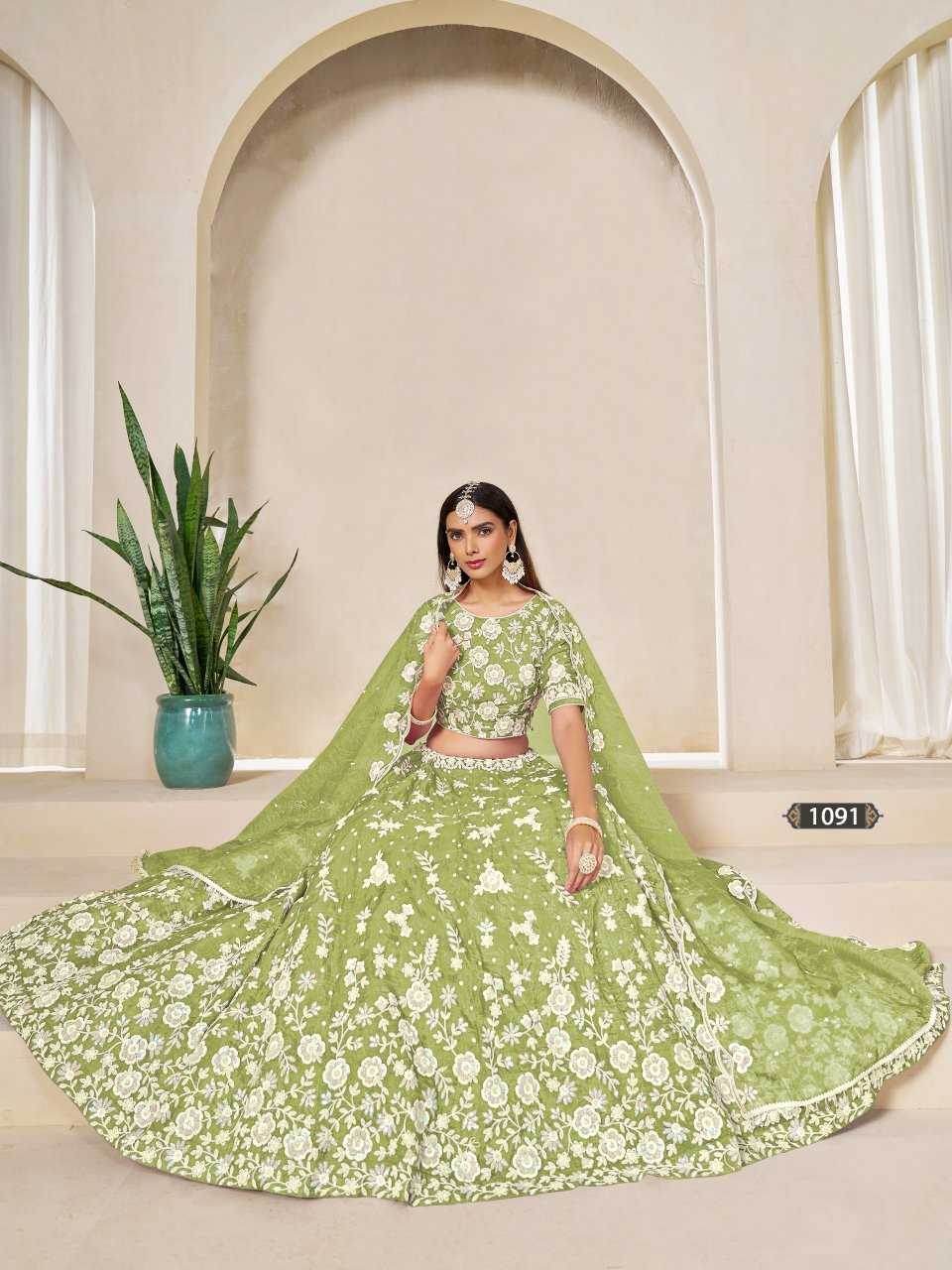 Organza Silk Traditional Lehenga - MYLUXURY LANE ENTERPRISE
