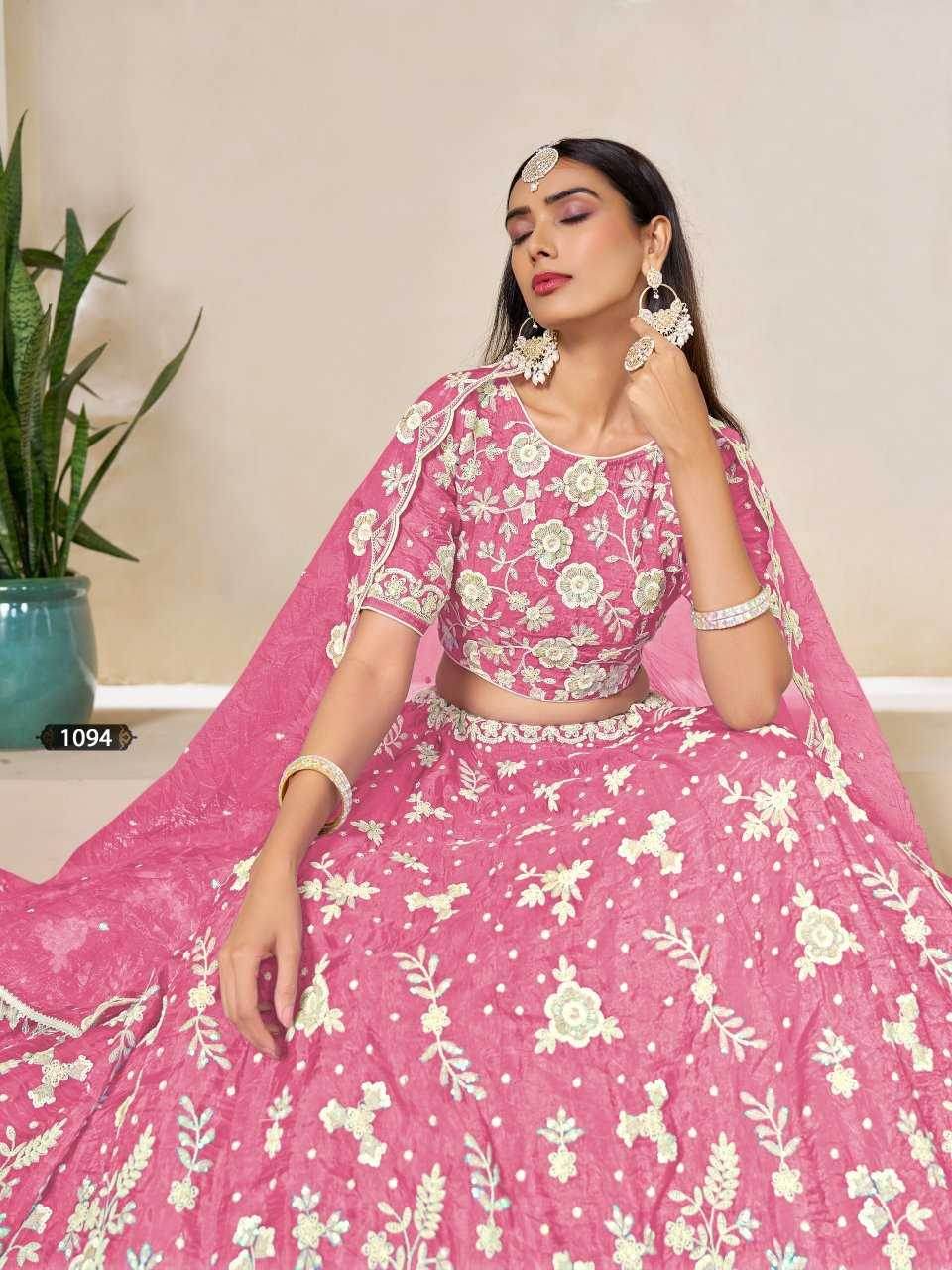 Organza Silk Traditional Lehenga - MYLUXURY LANE ENTERPRISE