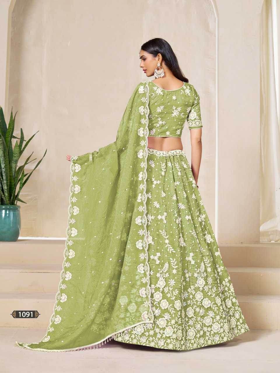Organza Silk Traditional Lehenga - MYLUXURY LANE ENTERPRISE