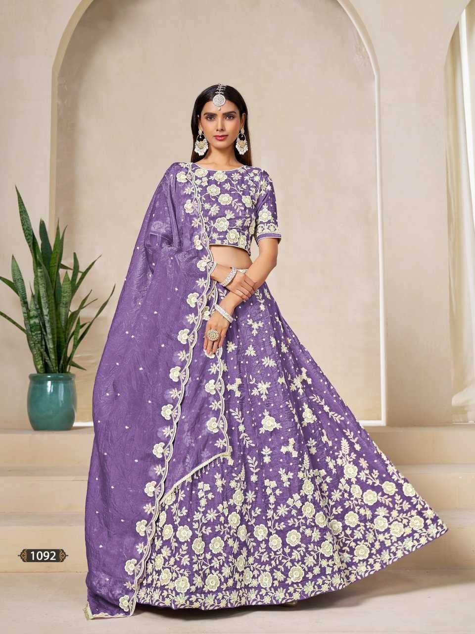 Organza Silk Traditional Lehenga - MYLUXURY LANE ENTERPRISE