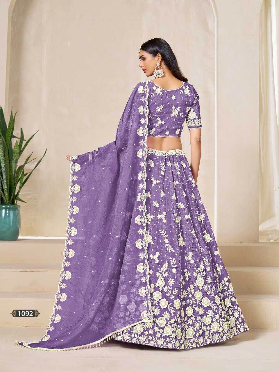 Organza Silk Traditional Lehenga - MYLUXURY LANE ENTERPRISE