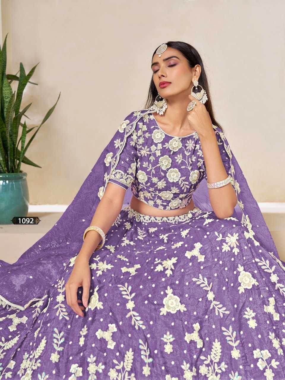 Organza Silk Traditional Lehenga - MYLUXURY LANE ENTERPRISE