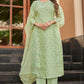 Organza Silk  Embroidery Party wear suit