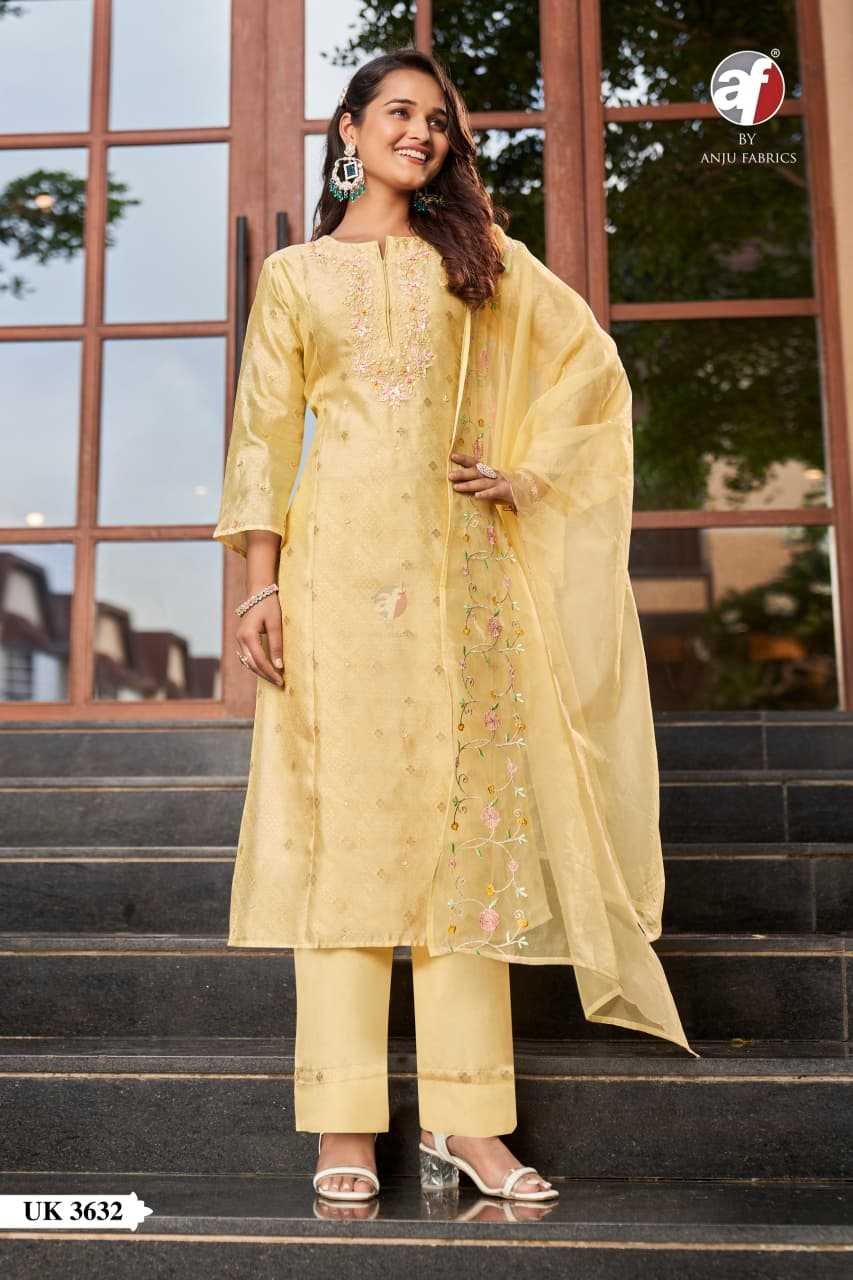 Organza Silk  Embroidery Party wear suit