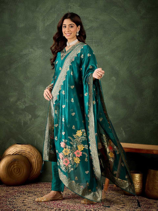 Organza Silk  Designer Suit