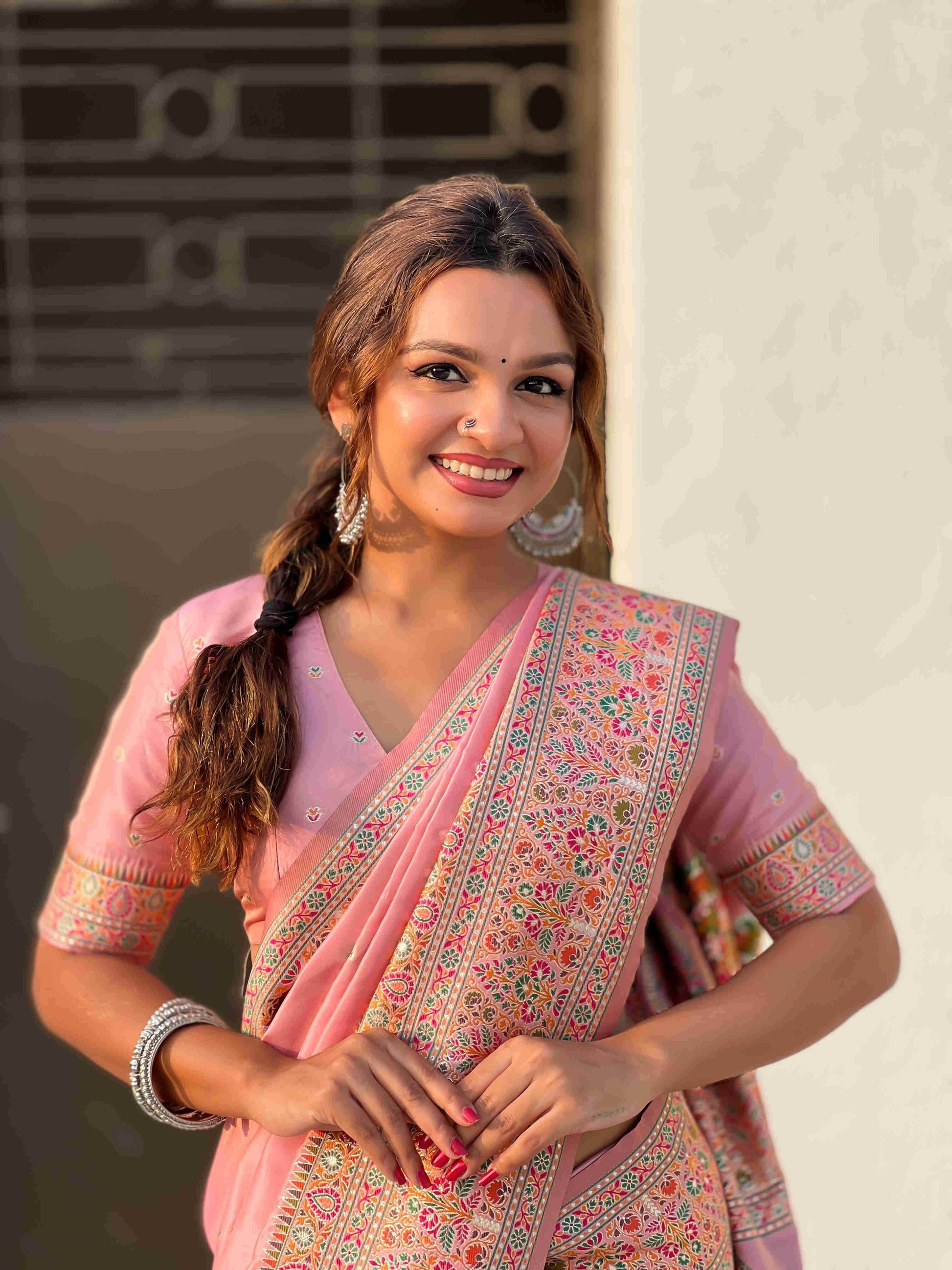 Pashmina Kashmiri Ladies Saree - MYLUXURY LANE ENTERPRISE