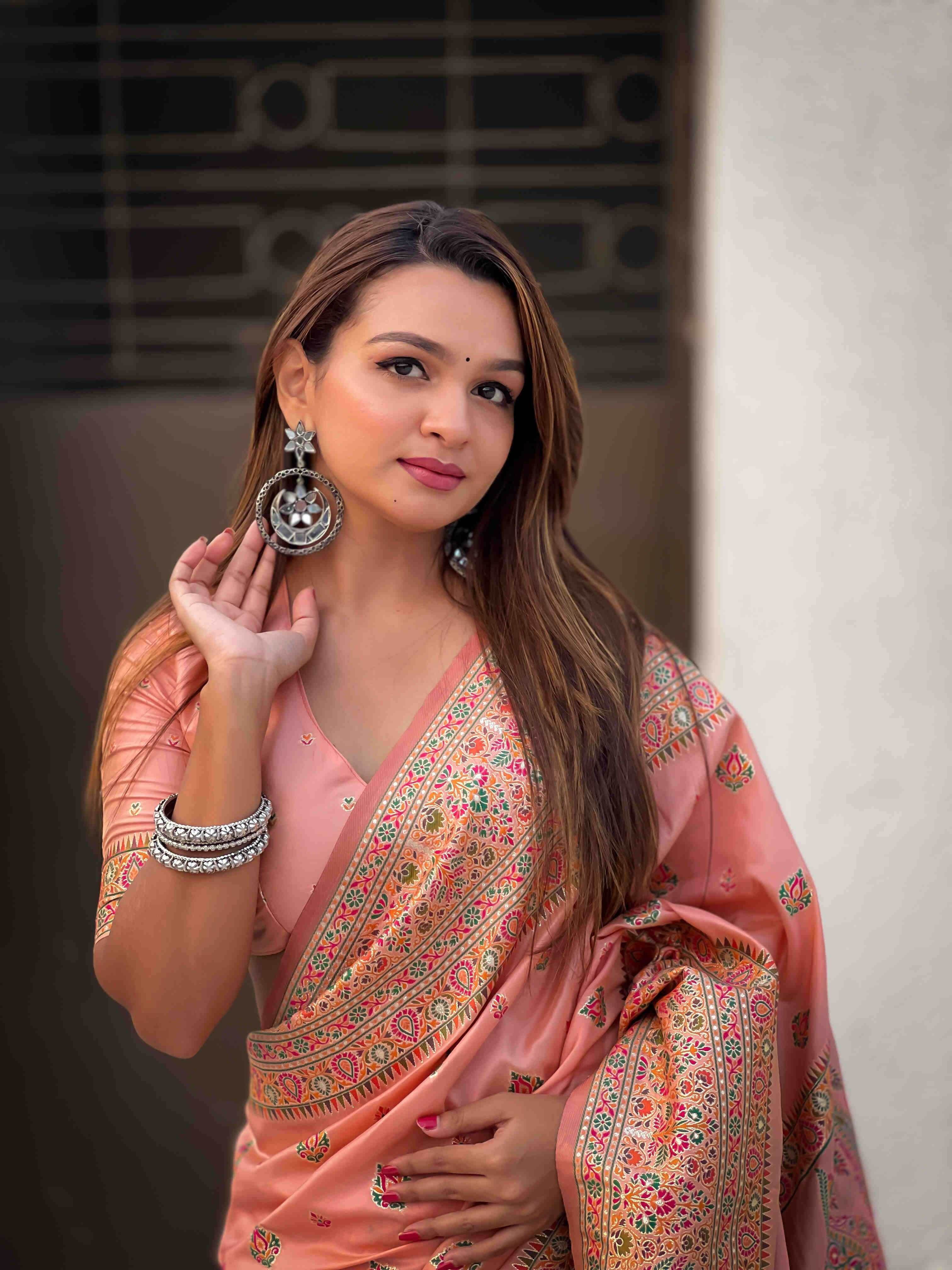Pashmina Kashmiri Ladies Saree - MYLUXURY LANE ENTERPRISE