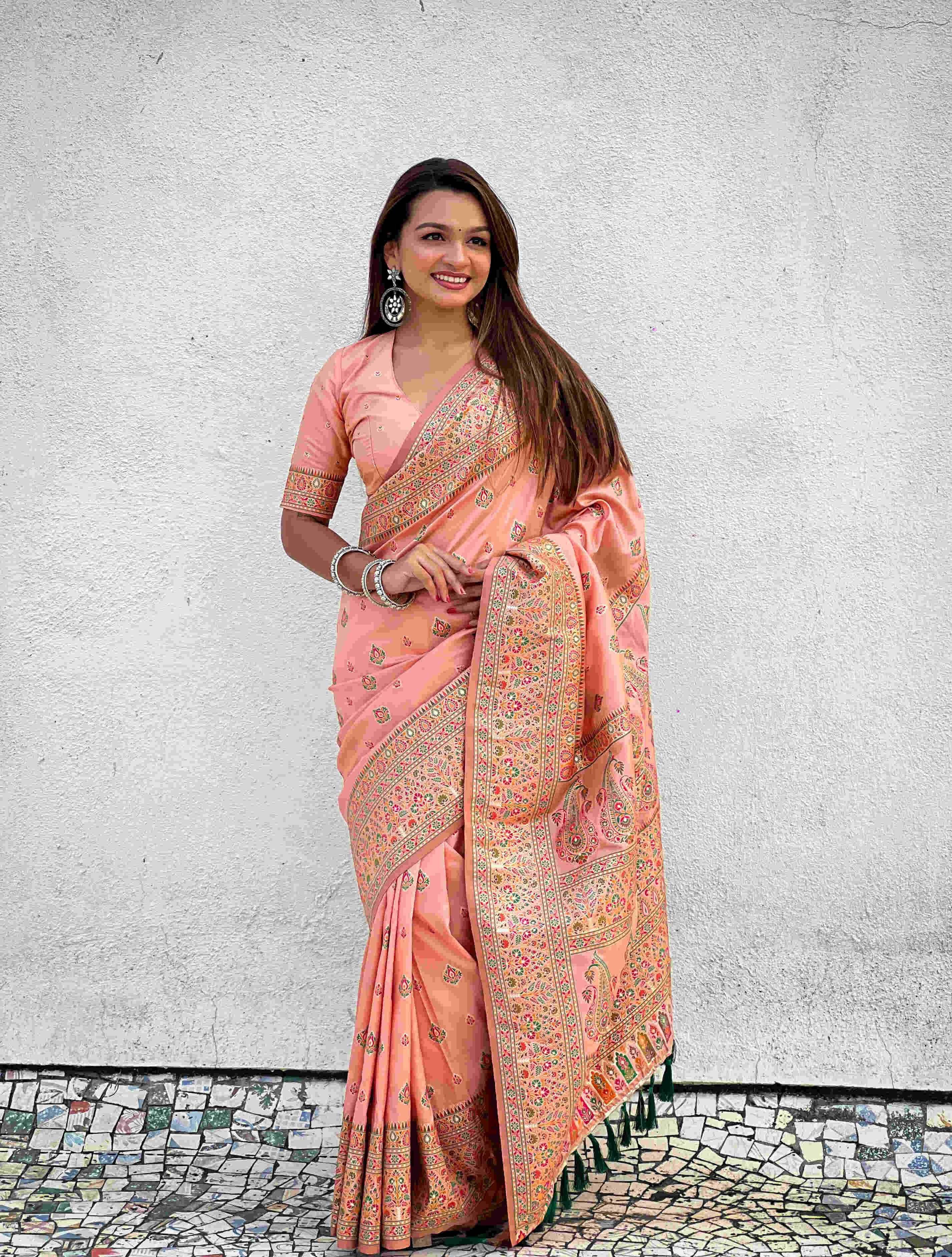 Pashmina Kashmiri Ladies Saree - MYLUXURY LANE ENTERPRISE