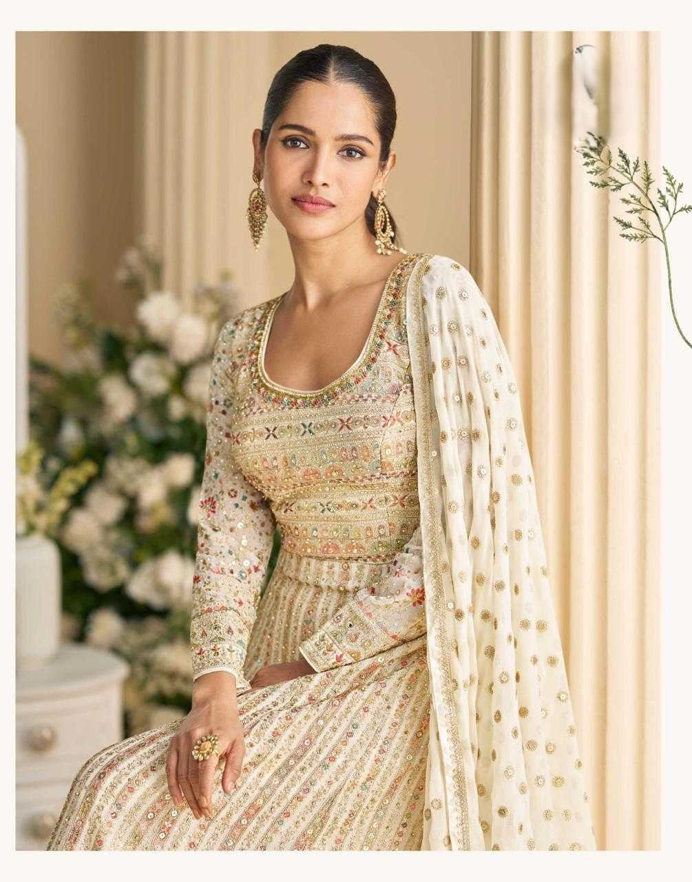 Premium Georgette DESIGNER PARAMPARA GownsEmbroidered Gown