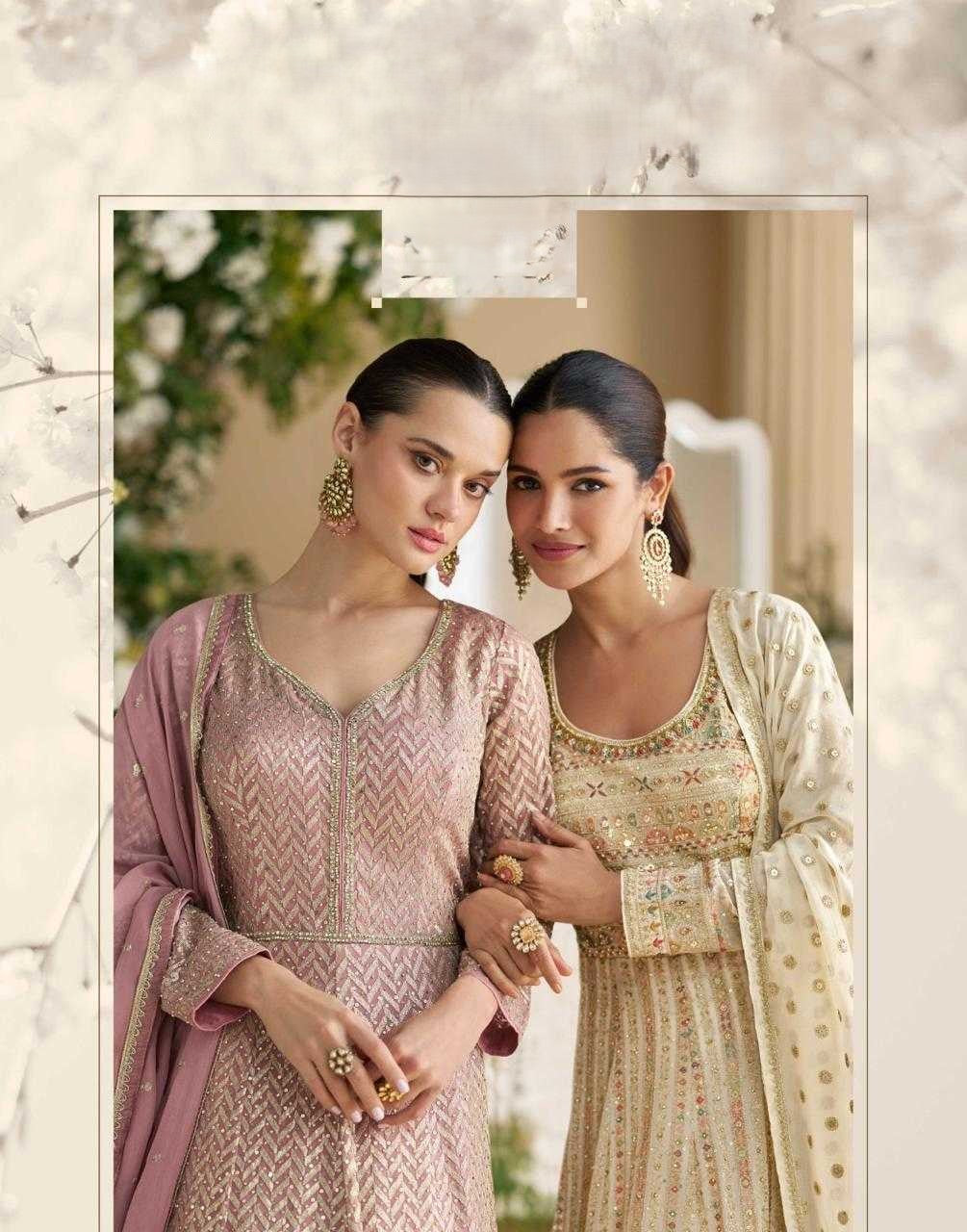 Premium Georgette DESIGNER PARAMPARA GownsEmbroidered Gown