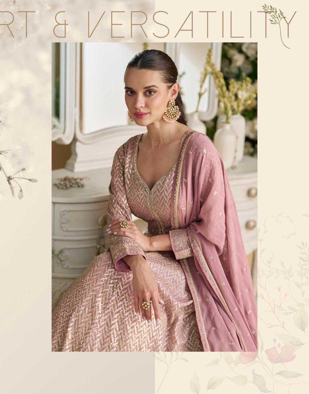 Premium Georgette DESIGNER PARAMPARA GownsEmbroidered Gown